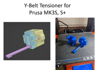 Y-Belt Tensioner for Prusa MK3S & S+