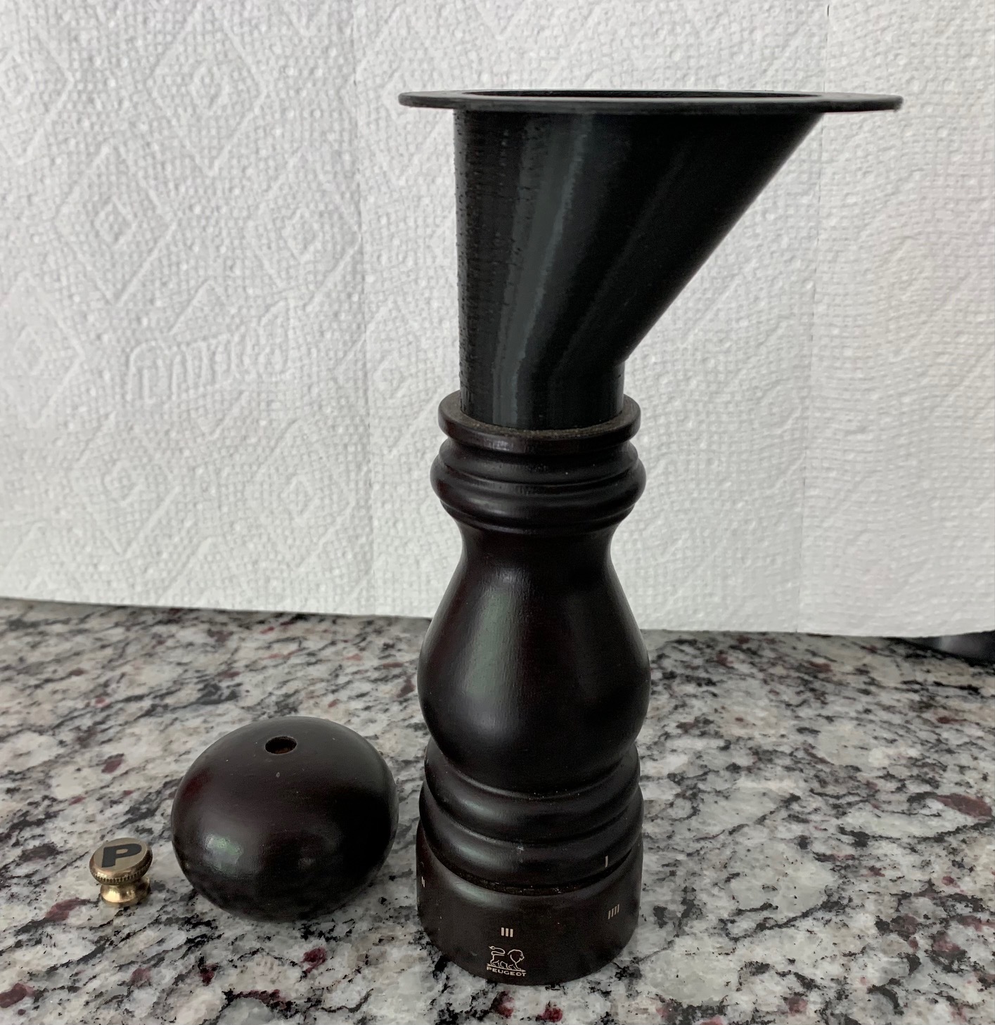 Peugeot Peppercorn Grinder Funnel by BLRM Download free STL model