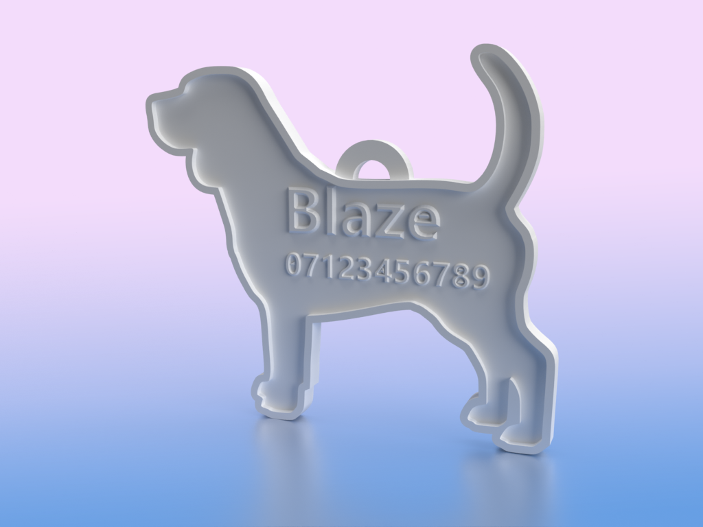 Dog ID Tags (Custom) by Lexsu | Download free STL model | Printables.com