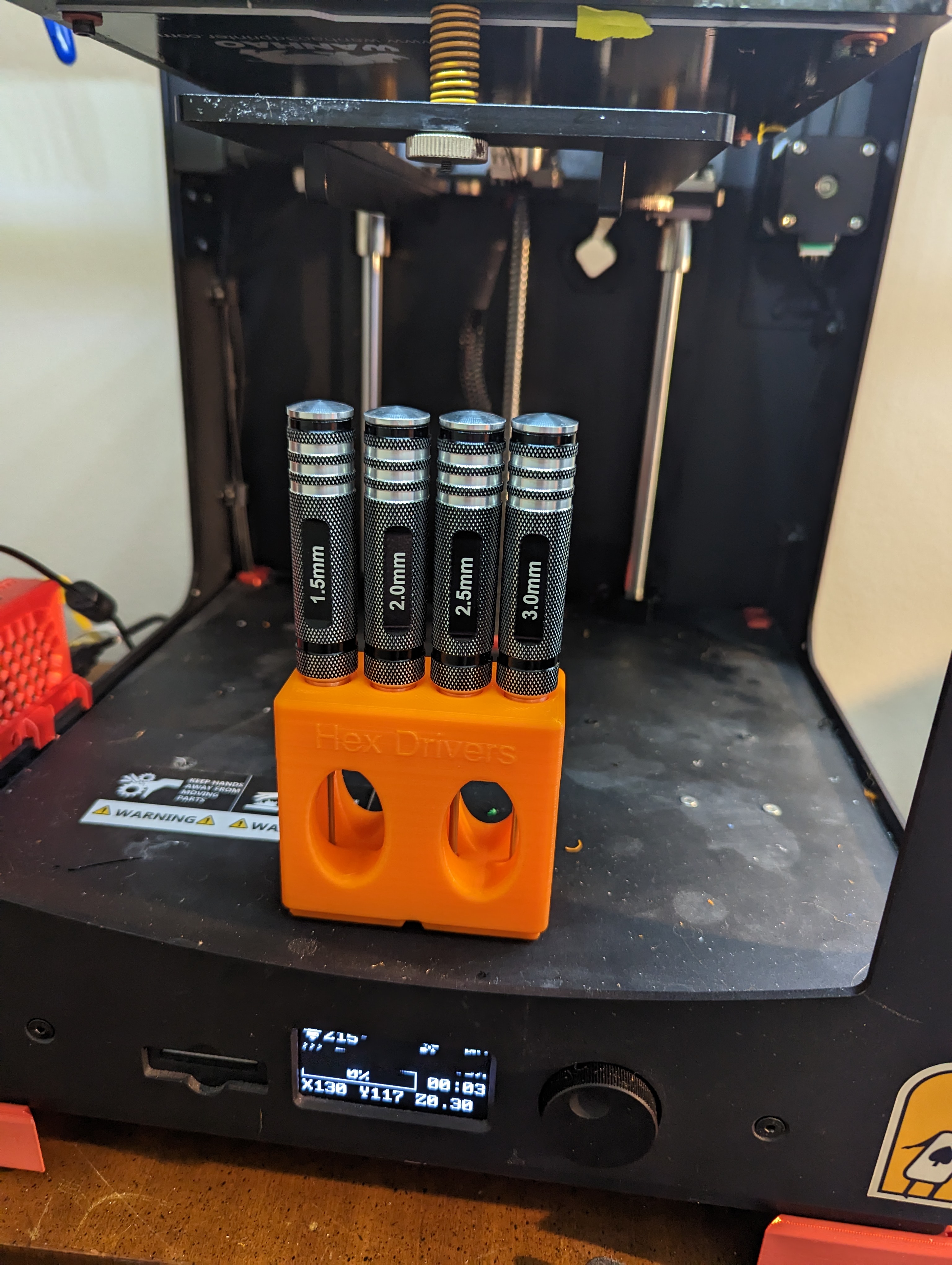 Gridfinity 2x1 hex driver stand