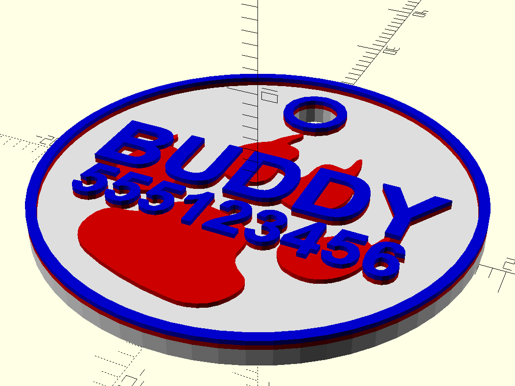 Universal Parametric Dog Tag Generator by Altair Download free STL model