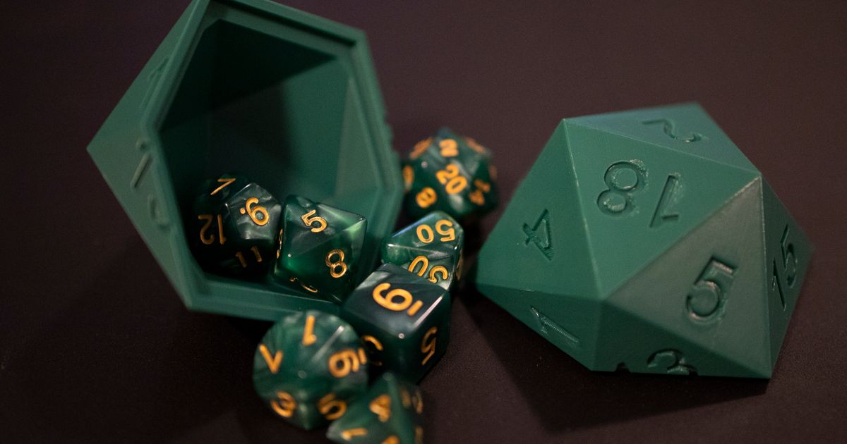 D20 dice holder by Bavly Hanna Download free STL model