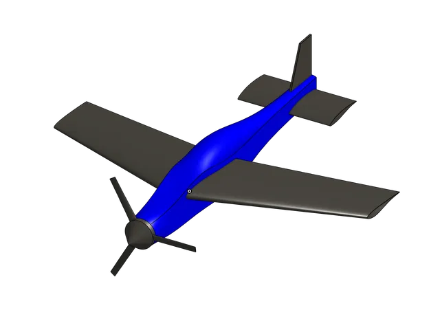 Single Propeller Model Airplane