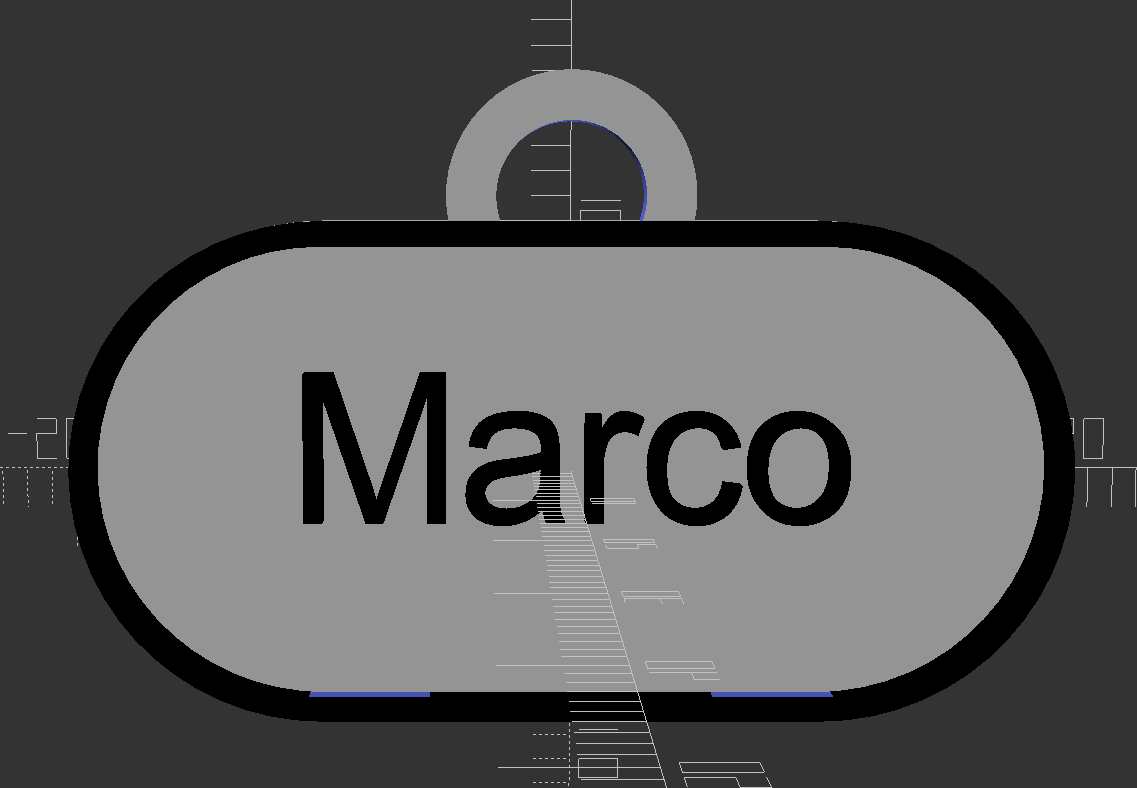 Elongated Dog Tag