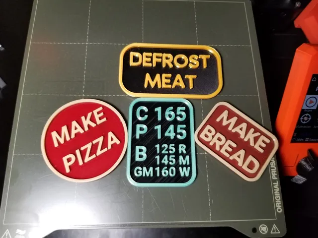 Kitchen Fridge Magnets w/USDA Internal Meat Temperatures (Fahrenheit)