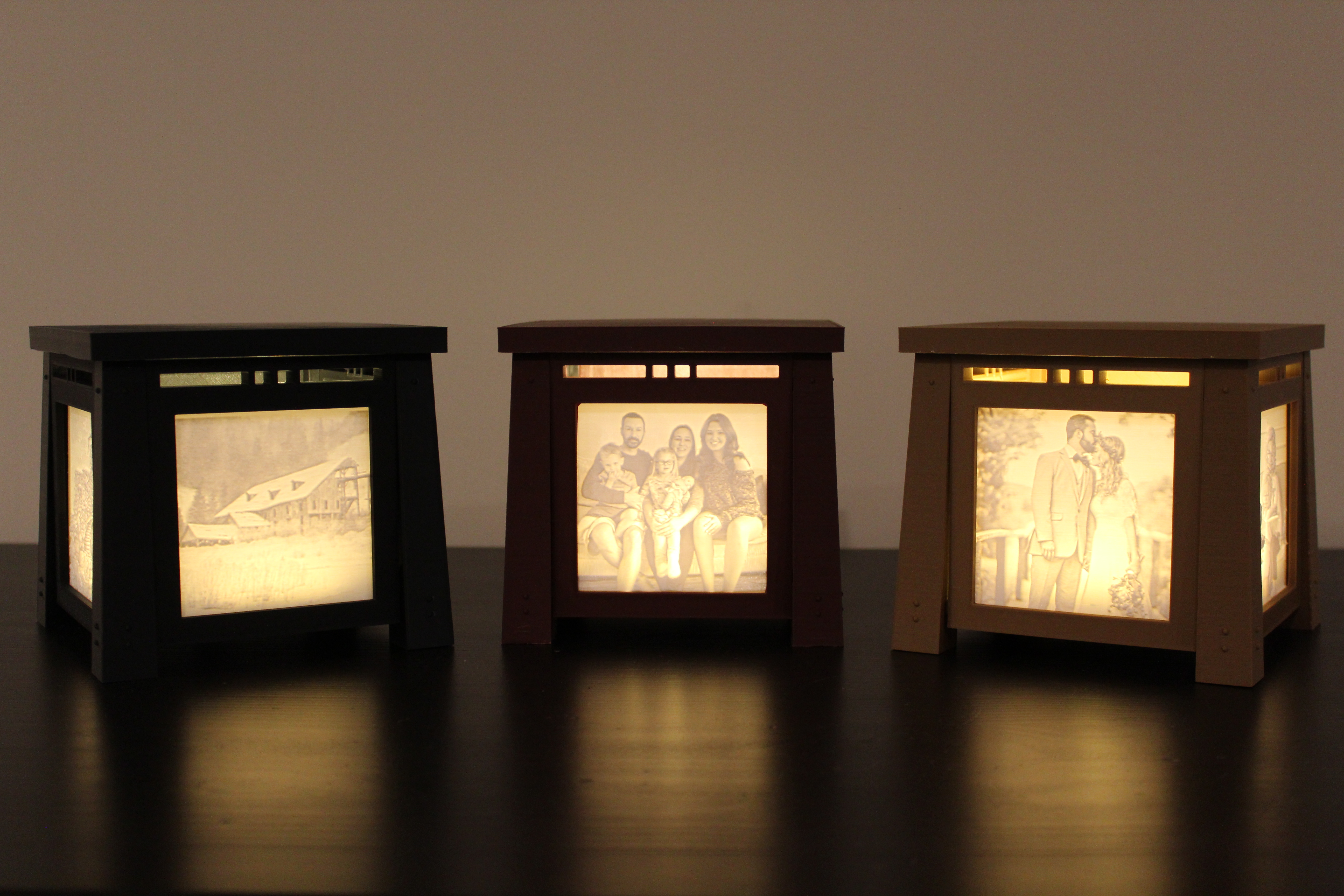 Craftsman / Mission Style Lithophane Cube