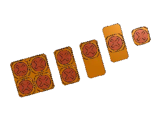OpenGrid Command Strip Mounts (1x, 2x, 4x) "Easy Open"