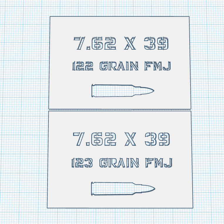 7.62x39 Ammo Can Label Paint Stencils (122gr / 123gr) by Hellforge Actual | Download free STL model | Printables.com 7-62x39-ammo-can-label-paint-stencils-122gr-123gr-by-hellforge-actual-download-free-stl-model-printables-com