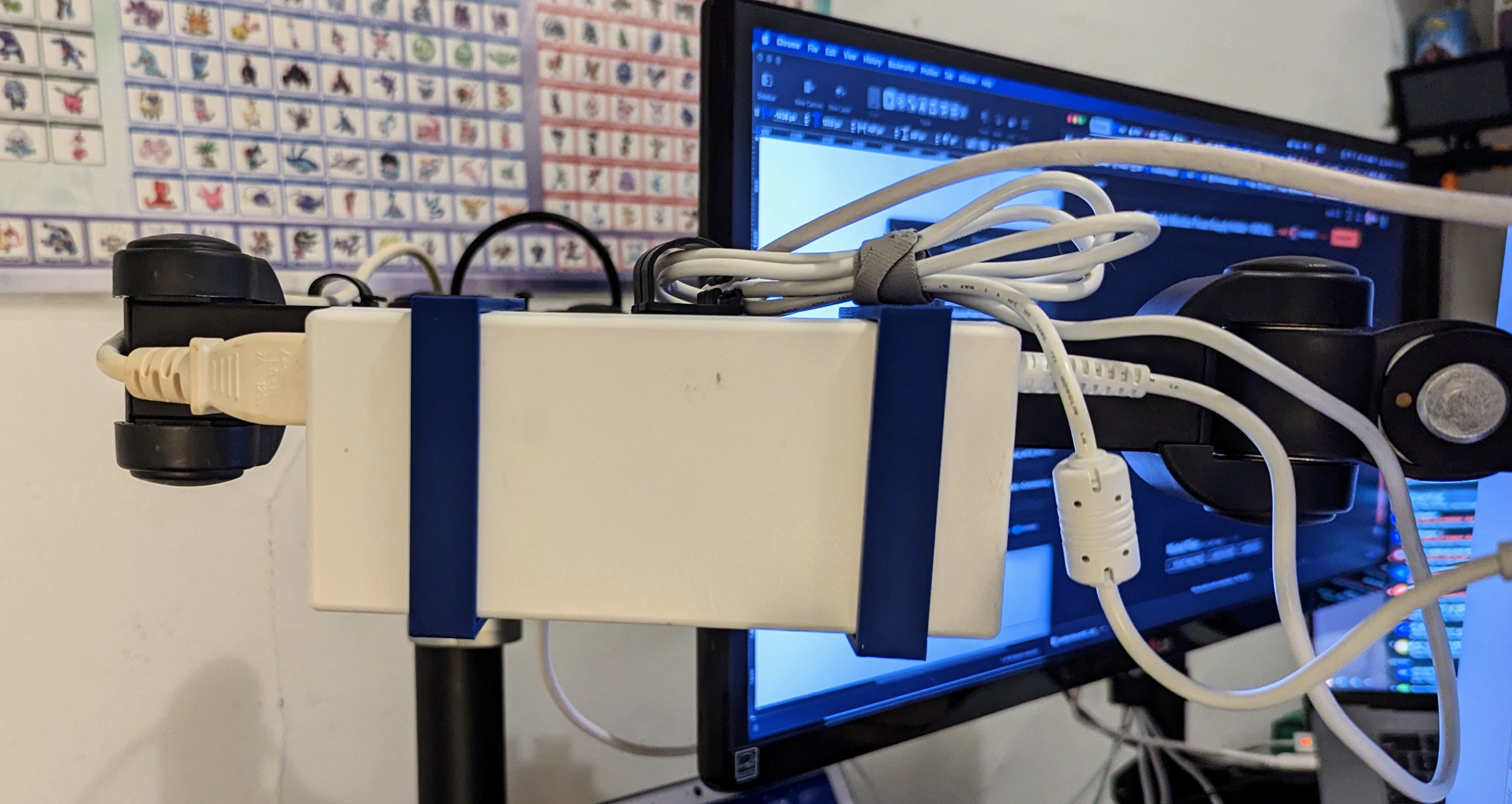 Monitor Power Supply Holder - VIVO Monitor Desk Mount