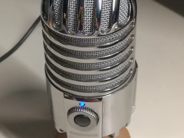 Small Desktop Mic Stand for Stand or Boom Arm-Compatible Microphones