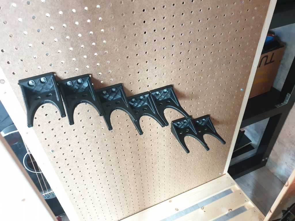 Rifle Pegboard Stand Hook by Kenny "XDr4g0nX" Verhoeven Download free STL model