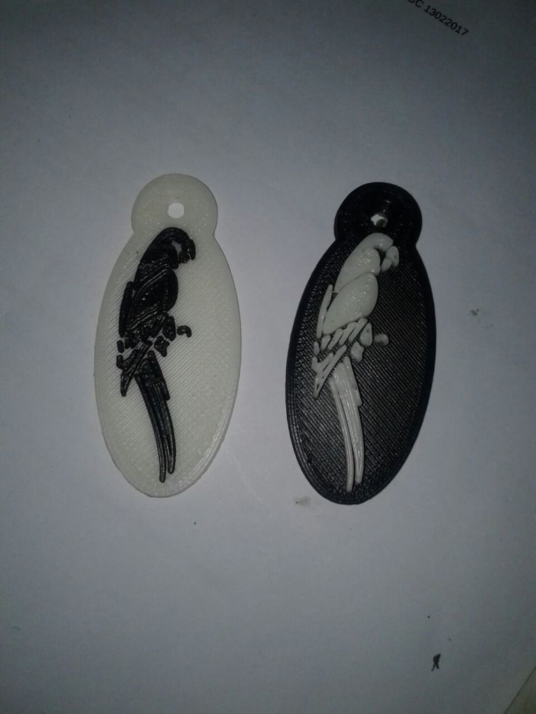 Miniatura 2 do modelo 3D Parakeet keychain
