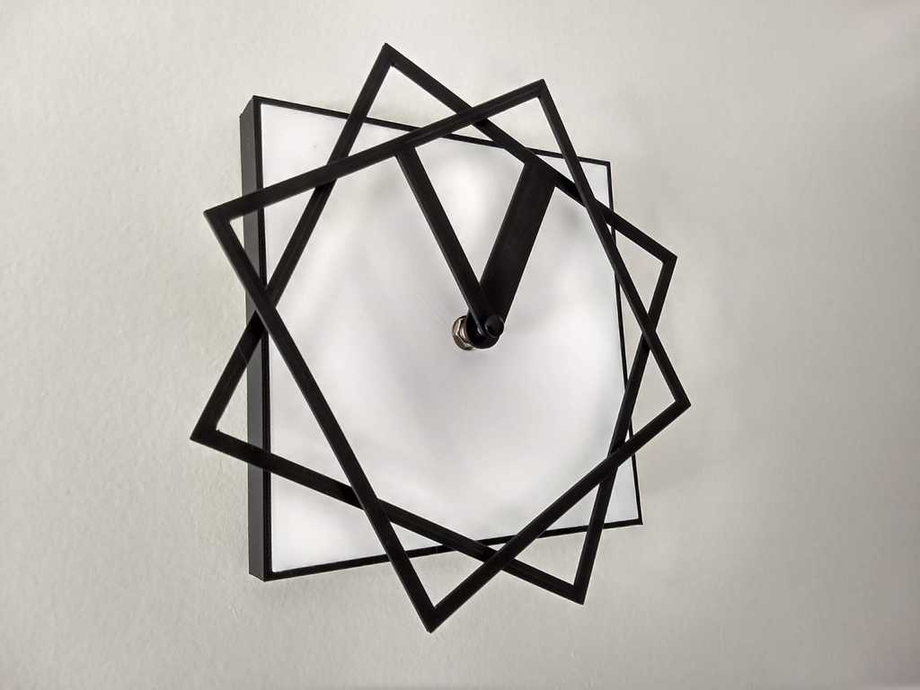 Square Rotating Clock