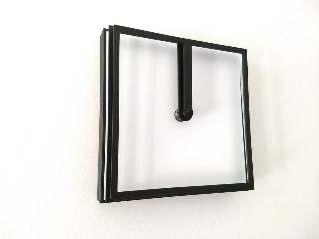 Miniatura 3 do modelo 3D Square Rotating Clock