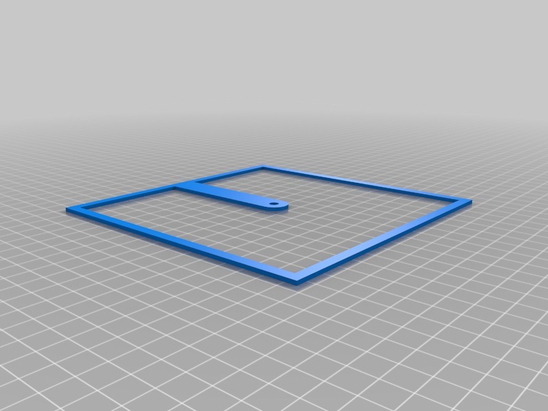 Miniatura 8 do modelo 3D Square Rotating Clock