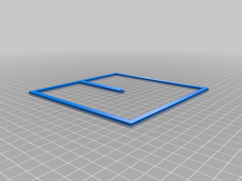 Miniatura 9 do modelo 3D Square Rotating Clock