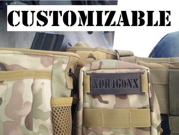 Molle Name Tag - Customizable