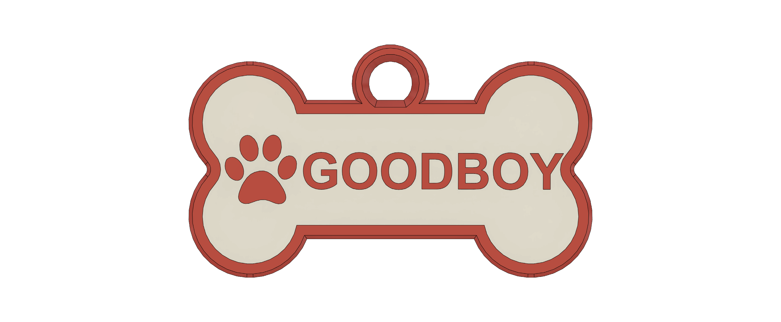 Customizable Good Boy Dog Tag by AW Printing Download free STL model