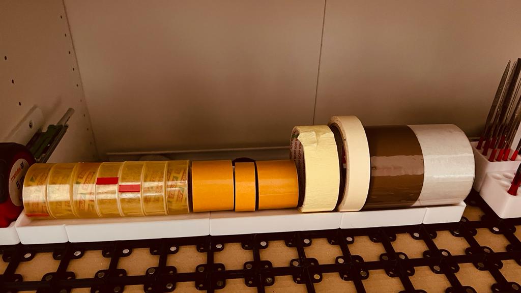 Tapefinity - Tape holder for Gridfinity 3D model thumbnail