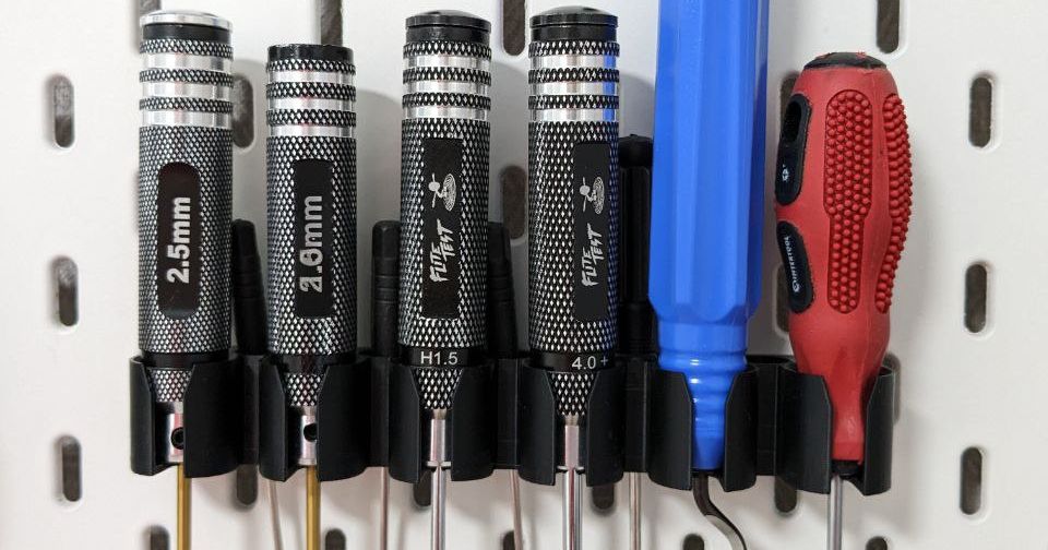 IKEA Skadis Screwdriver holder by Yurii Morozov Download free STL