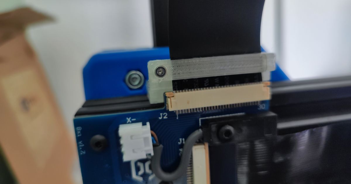 Artillery ribbon cable Holder ZX by Way2Do Download free STL model