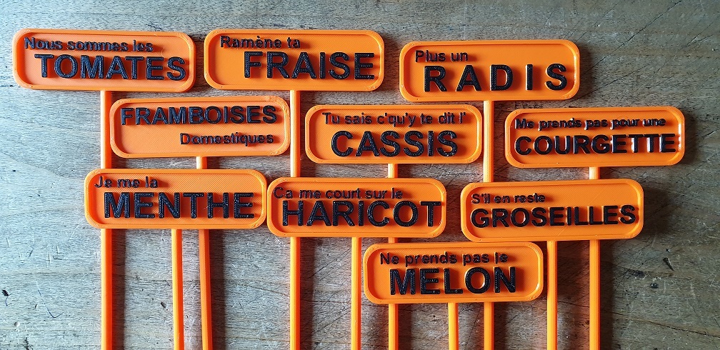 Etiquettes de potager / Vegetable garden labels