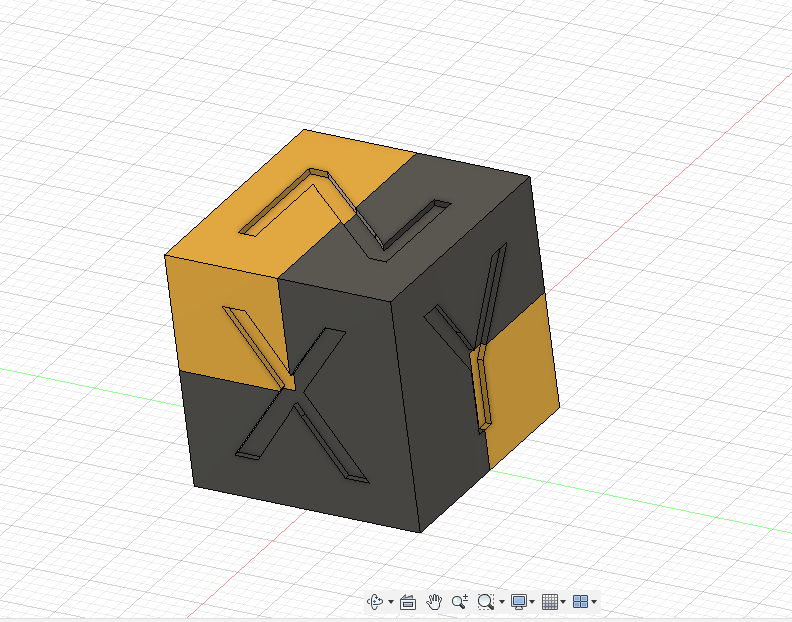 test cube for dual extruder