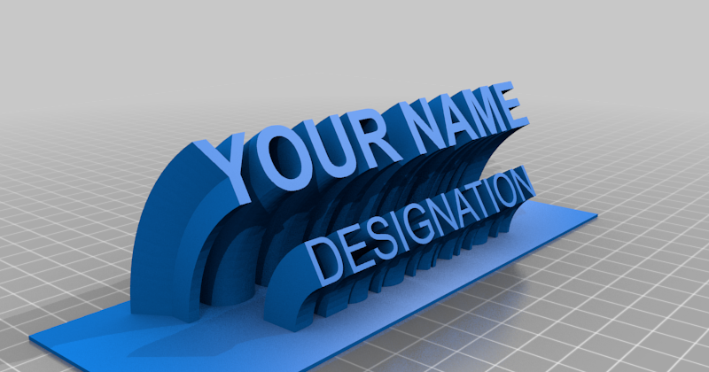 artistic-name-plate-by-ankush-mitra-download-free-stl-model