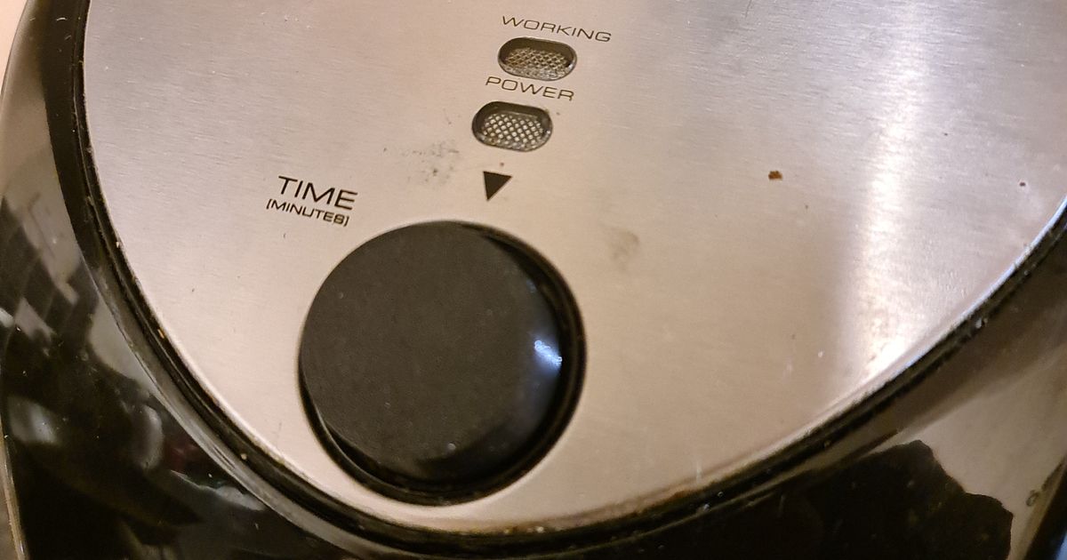 Air fryer timer knob by Guild_Knight Download free STL model