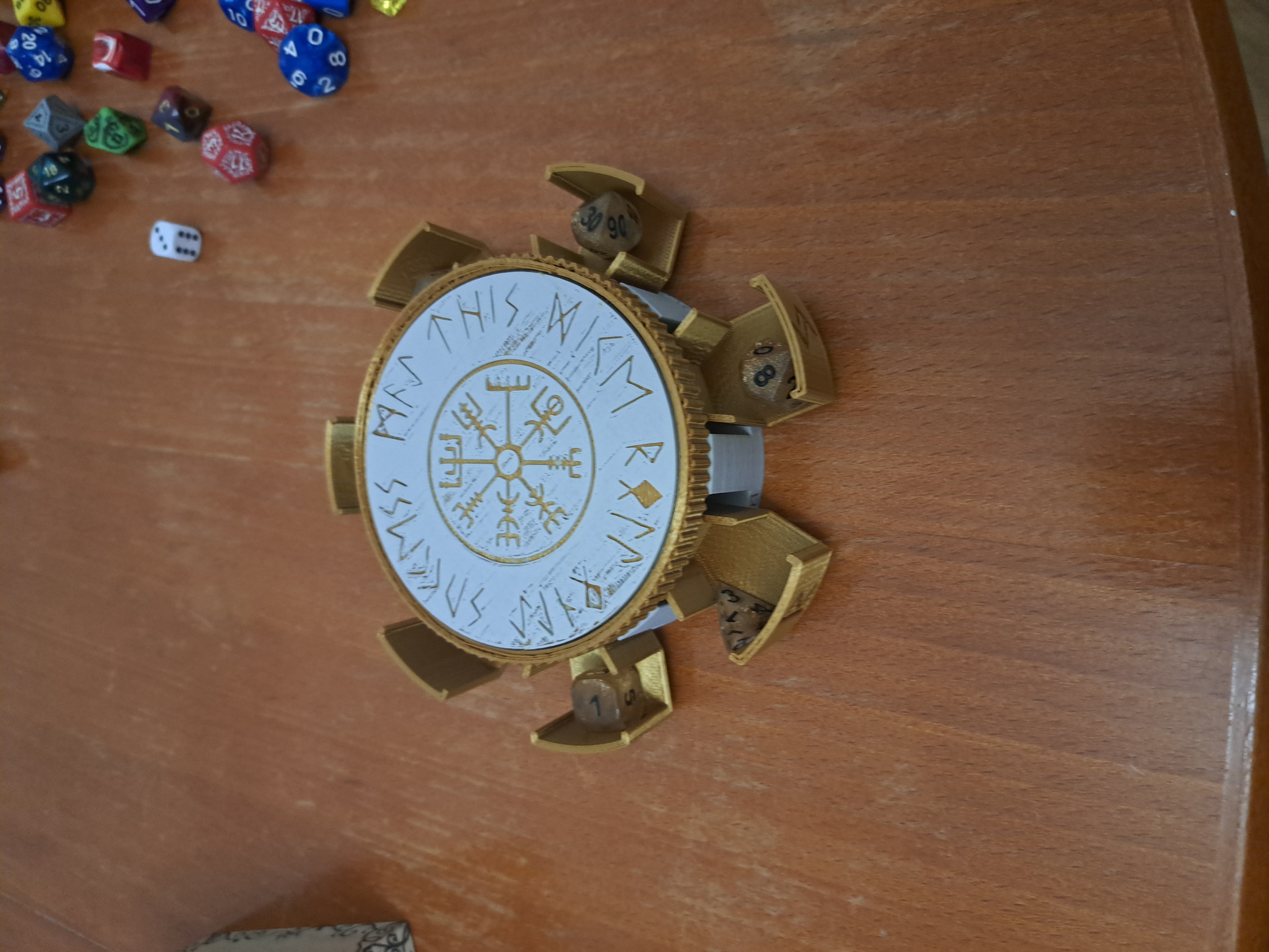 Miniatura 5 do modelo 3D Runic Dice Box DnD