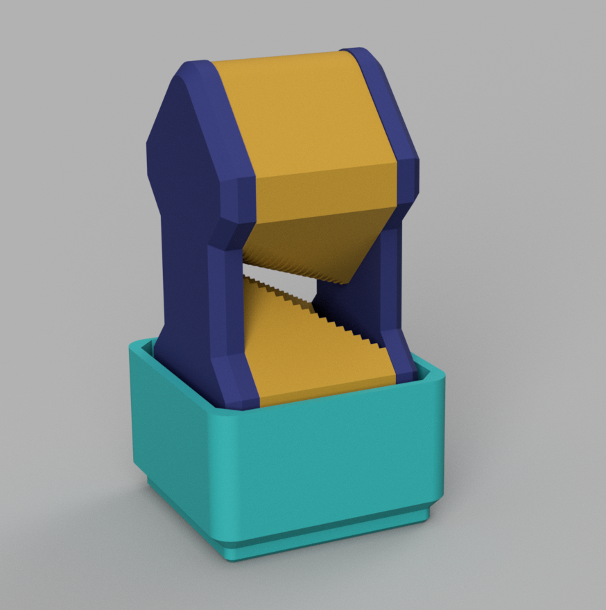 Gridfinity Radius Gauge Holder by JohnMartin Download free STL model