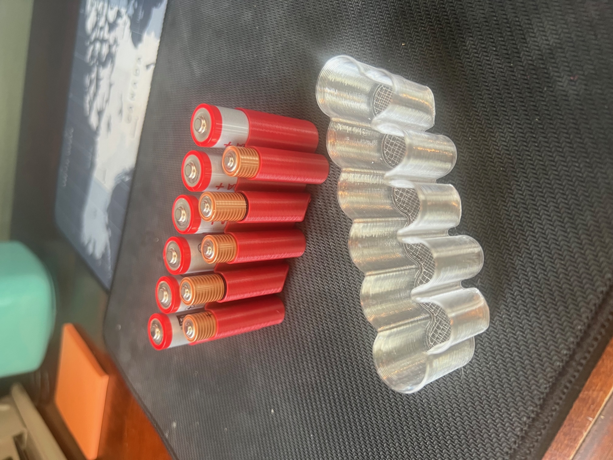 AA and AAA Battery Travel Case by MucLuck Download free STL model