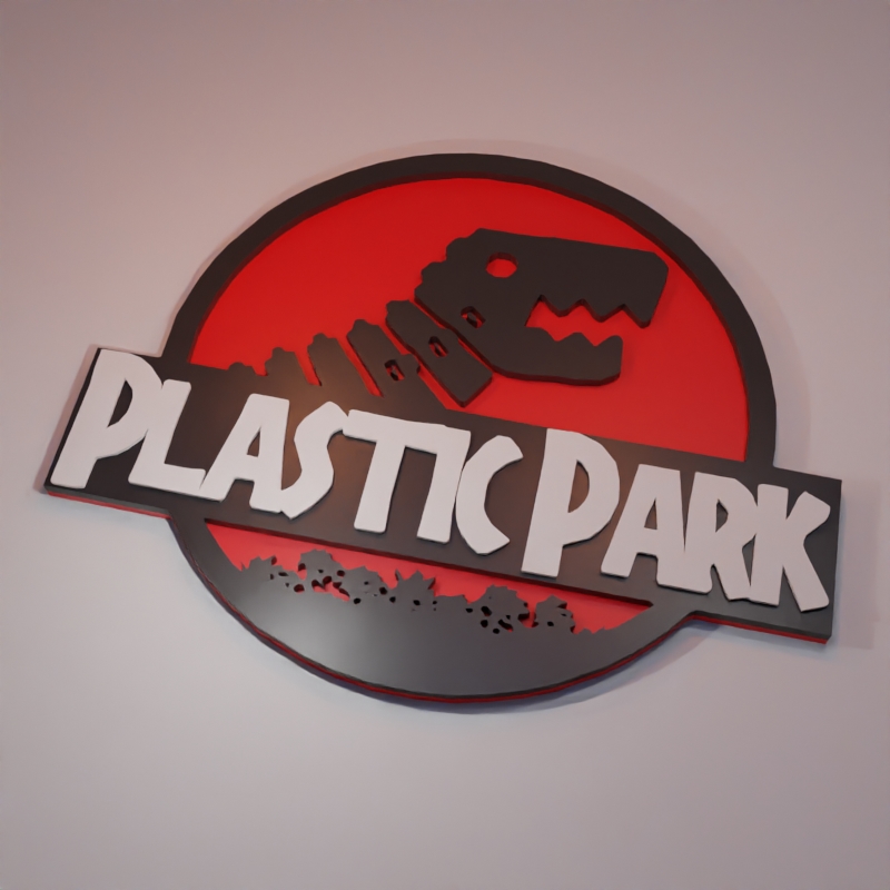 Plastic Park Logo + 3 color + hanger