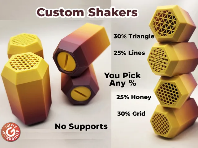 Custom Shakers - Salt Pepper Herbs