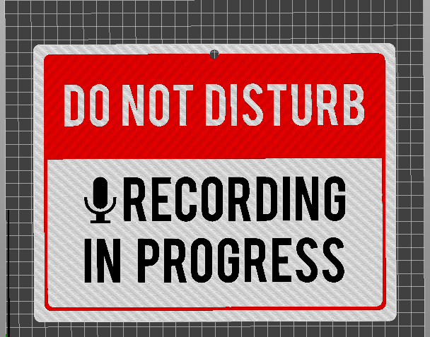 Do not disturb recording in progress sign - Multicolor by Lucav ...