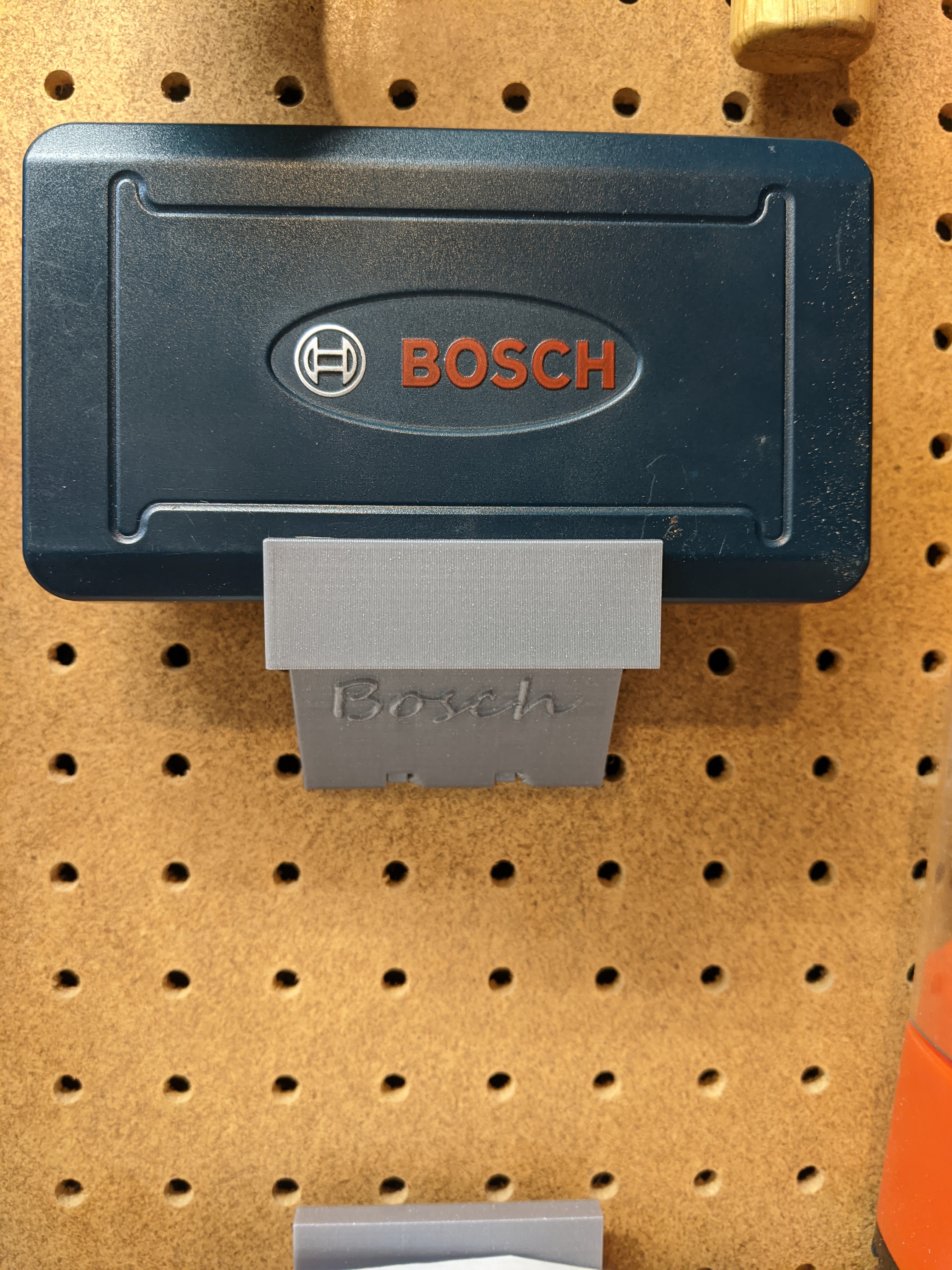 Pegboard holder for Bosch Tool Index