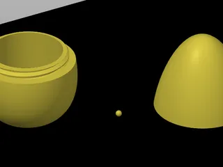 Easter Egg Shaker With Threads by Artisian3D | Download free STL model ...