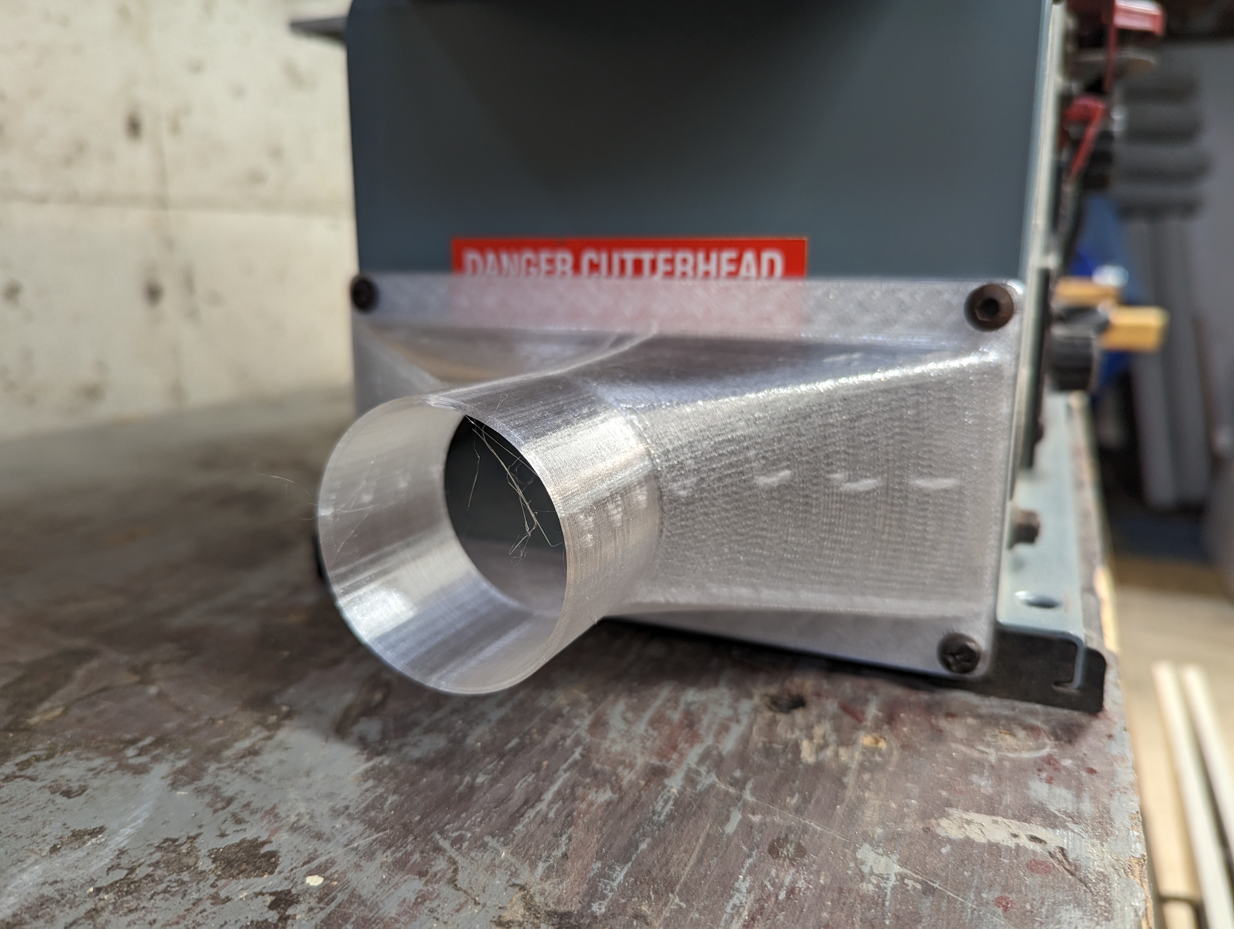 Benchtop Jointer Dust Port Adapter By Fish Taco Pirate Download Free Stl Model Printables Com