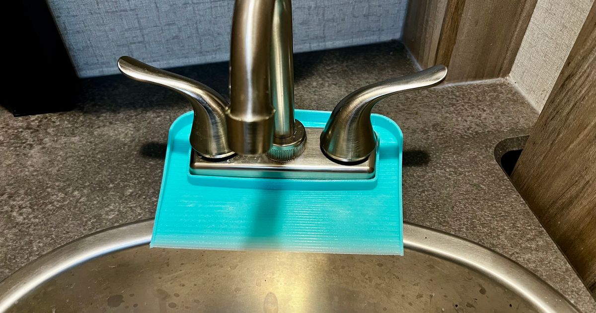 Travel Trailer Bathroom Sink Drip Tray by Steve Download free STL model