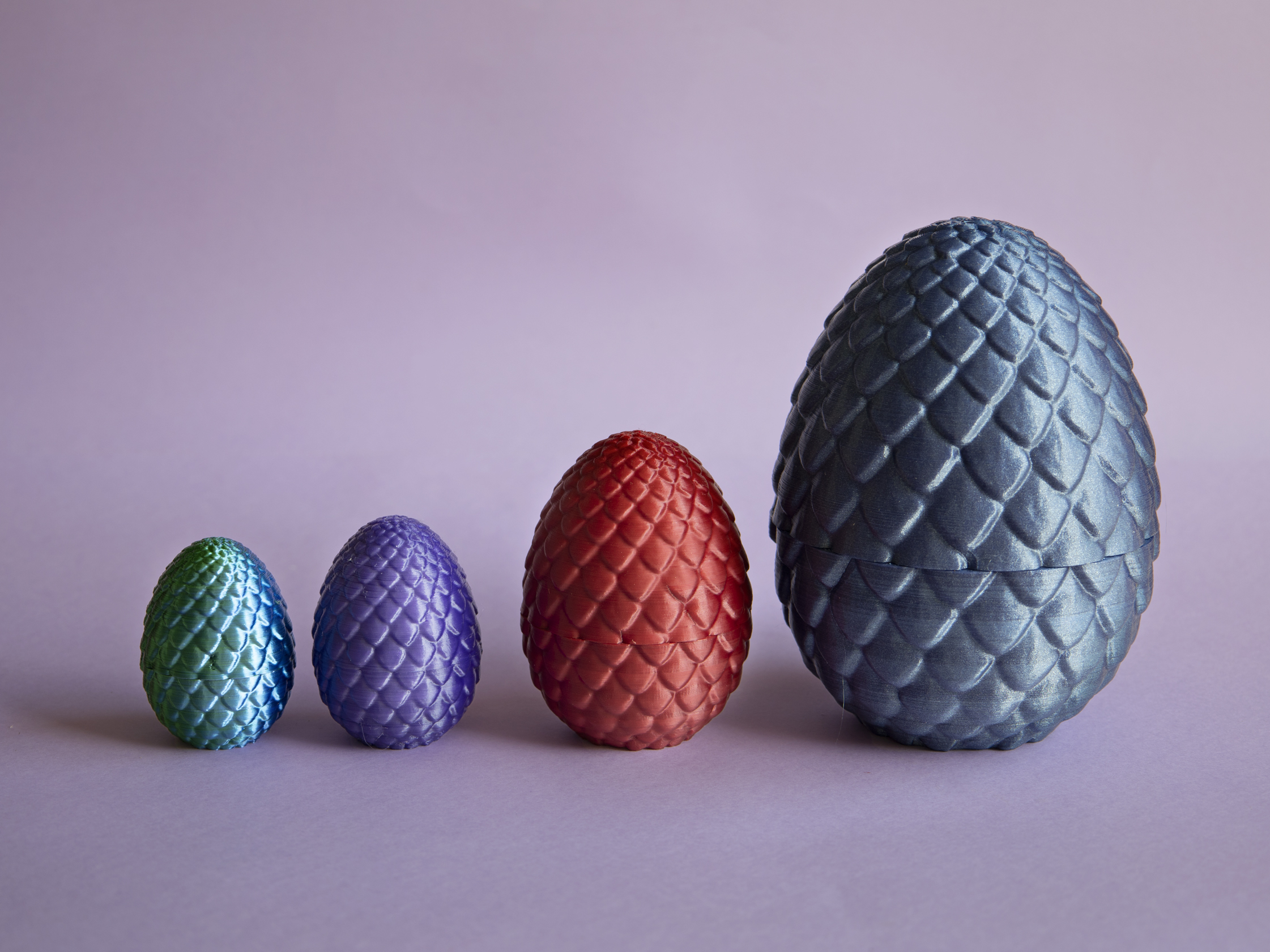 Miniatura 15 do modelo 3D Dragon Egg dice box inserts - Customizable OpenSCAD