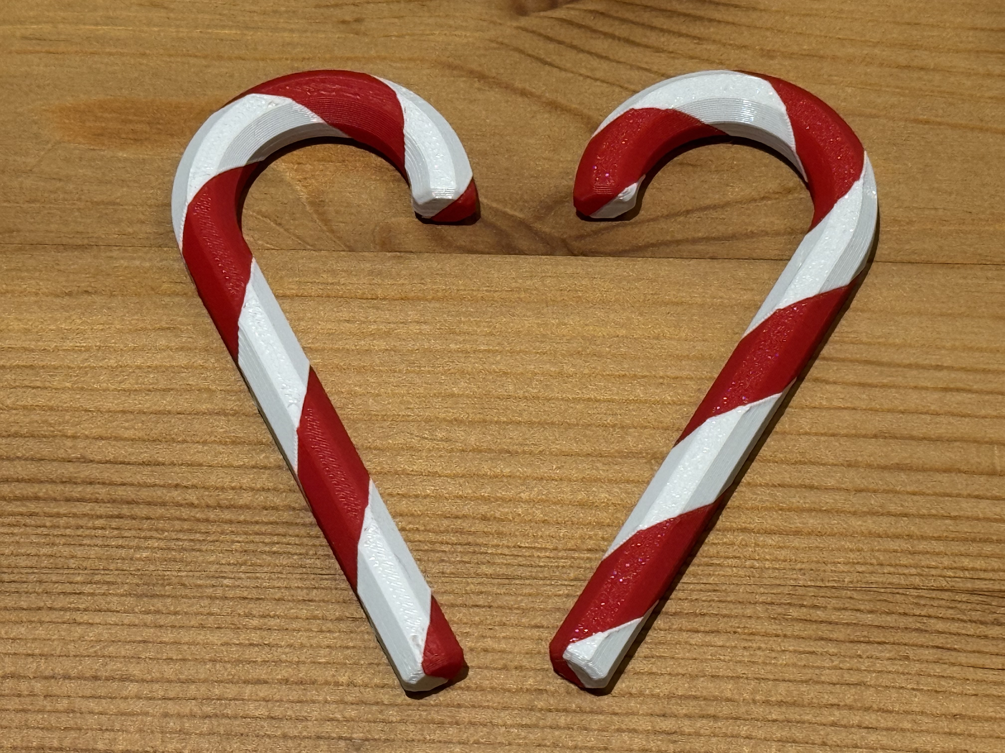 Octagonal Candy Cane - 85mm tall