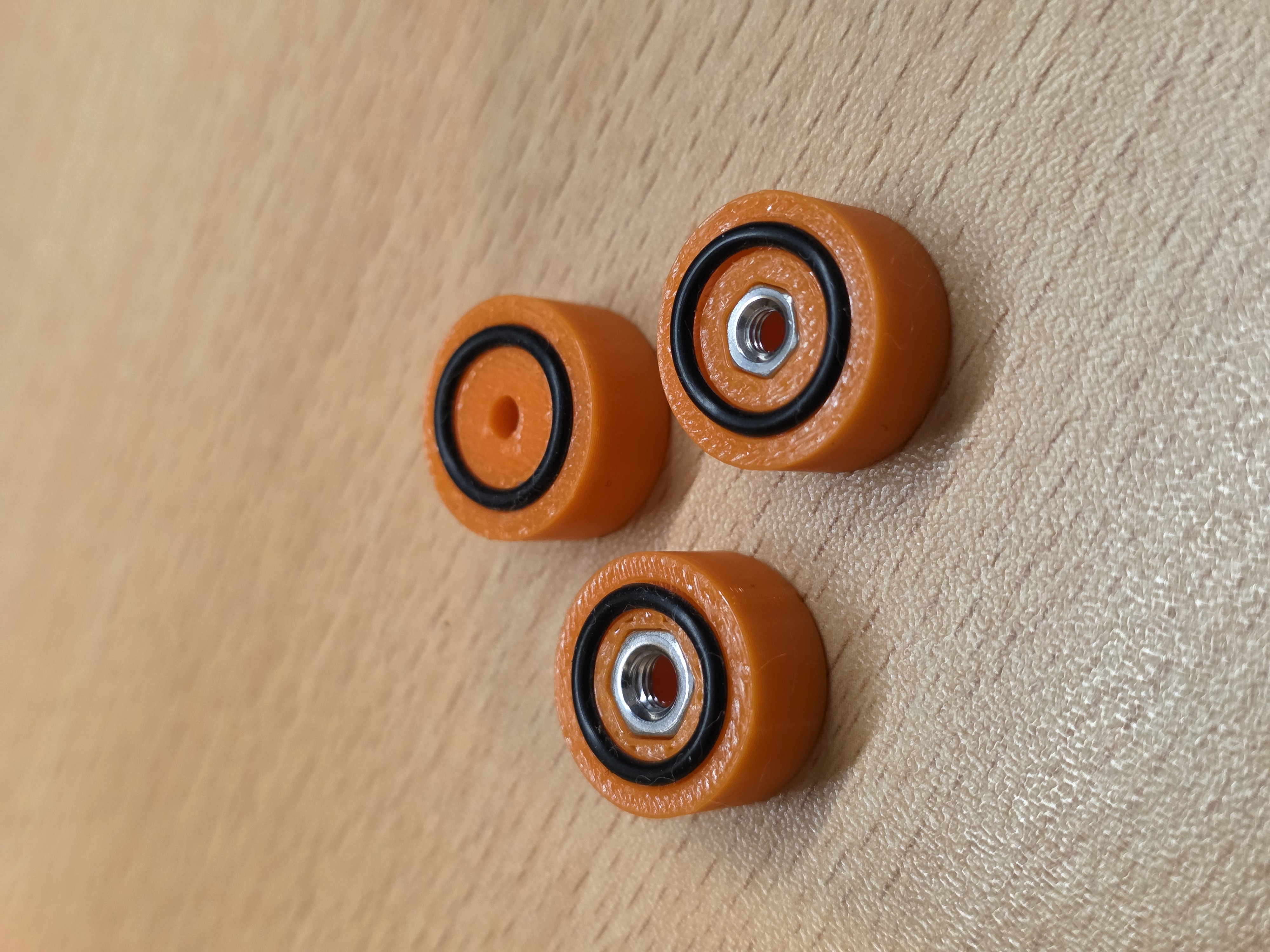 M3/M4 Nut/Insert Miniature Vice feets with optional O-Rings — miniatura 3