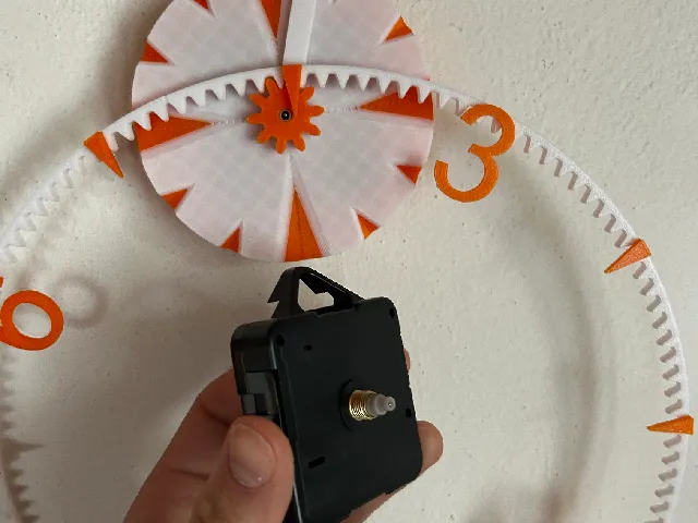 Gravity gear clock