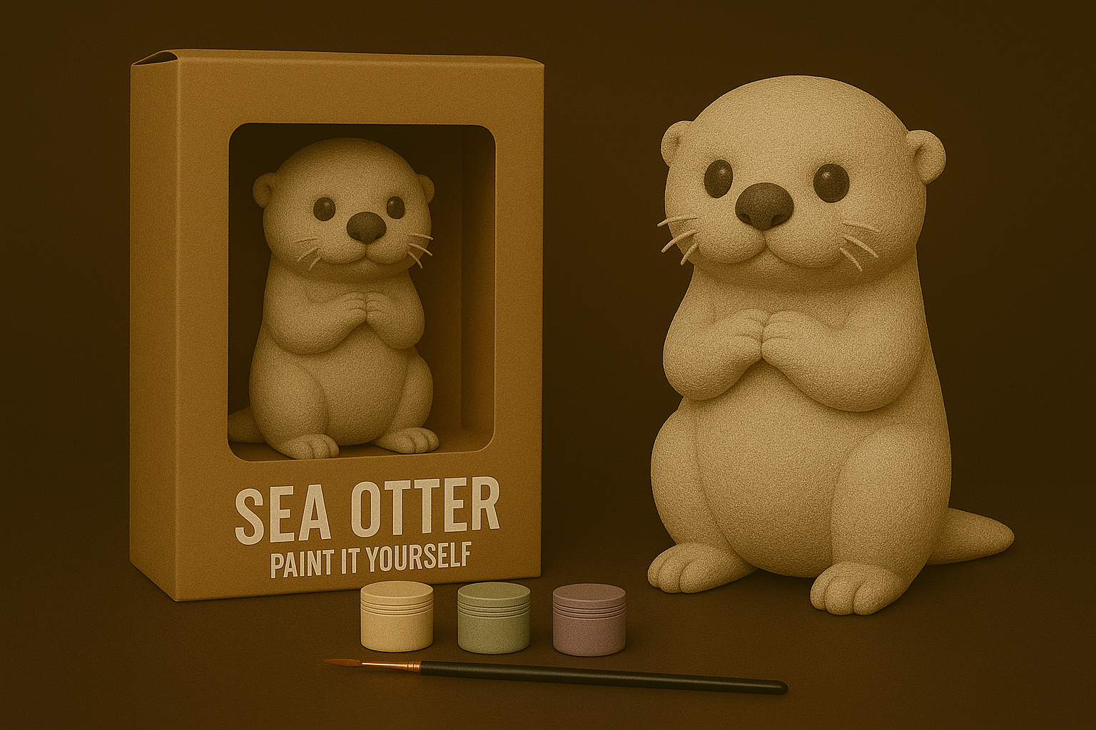 Sea Otter – Paint-It-Yourself
