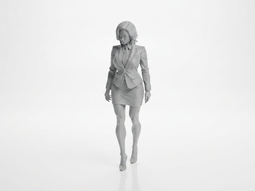 Professional Woman Figurine Office Decor 3D Printable
