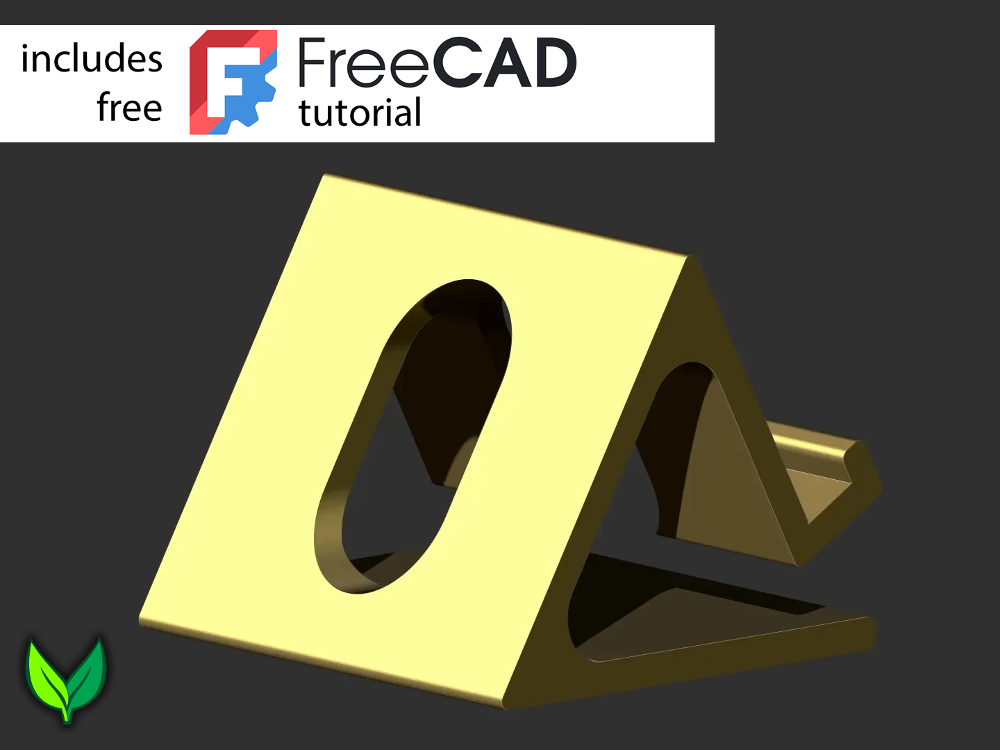Customizable Phone Holder – With FreeCAD Tutorial