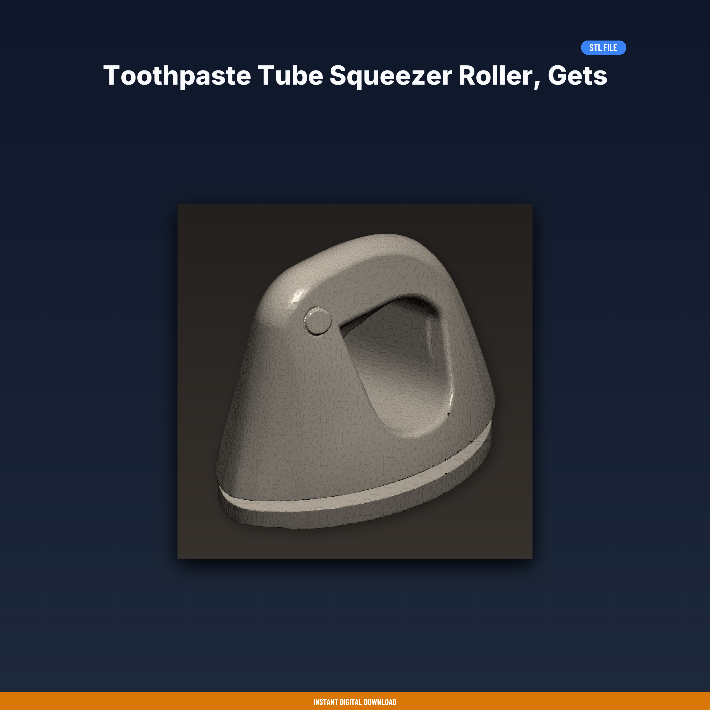 Toothpaste Tube Squeezer Roller, Gets Every Last Bit, Key Turn Style - 3D Printable STL File