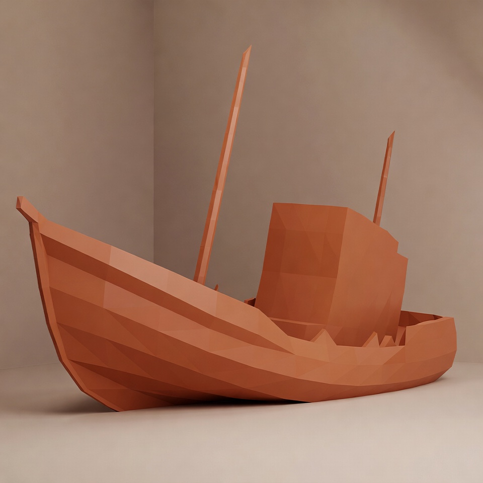 Low Poly Shipwreck
