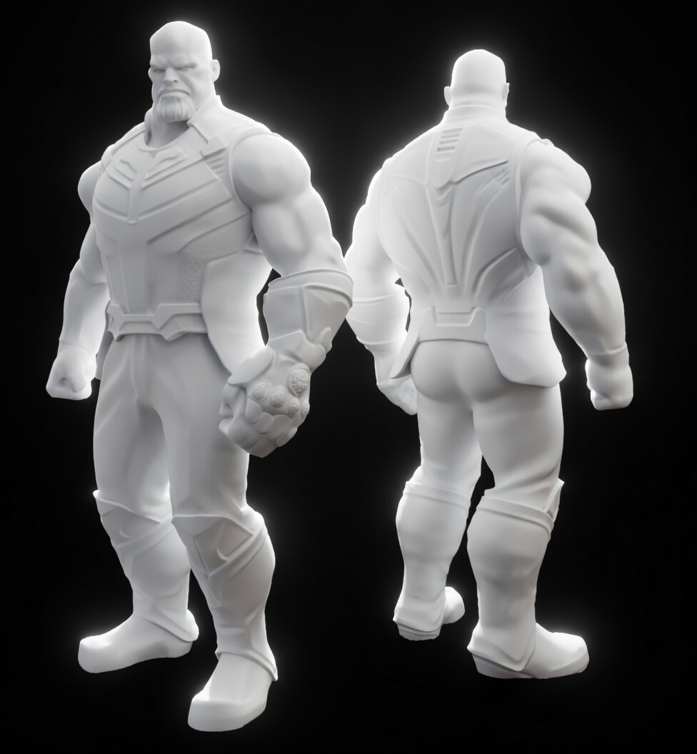 Thanos Figurine 3D model