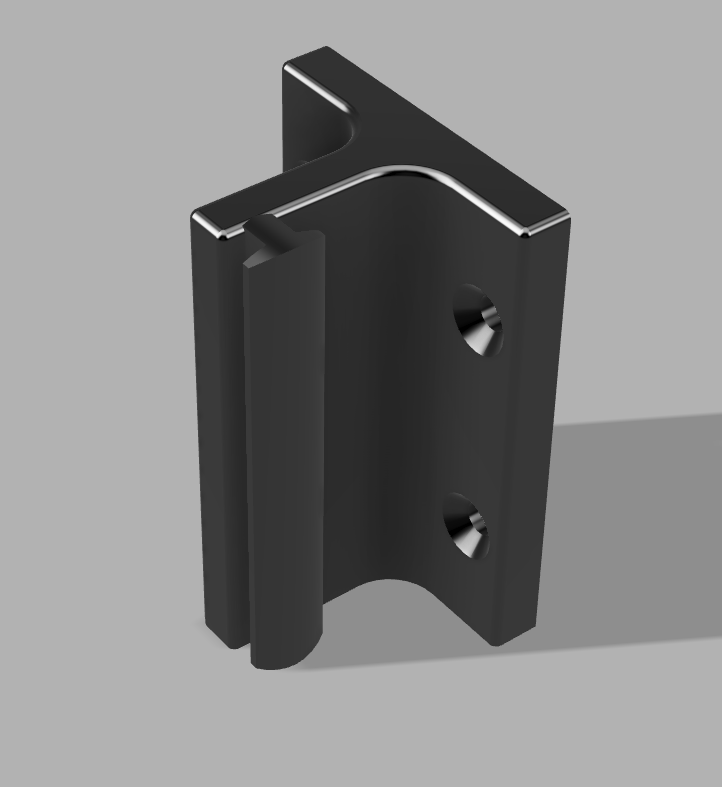 Retractable Belt Barrier End Plate - 90 deg.